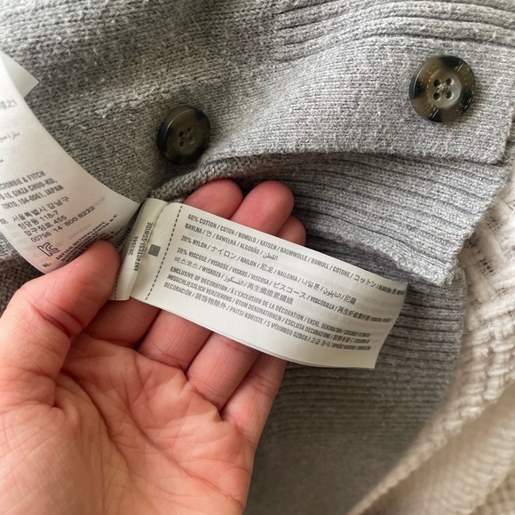 Hollister Grey Women’s Full Length Button Up Cardigan Size S - Picture 5 of 5